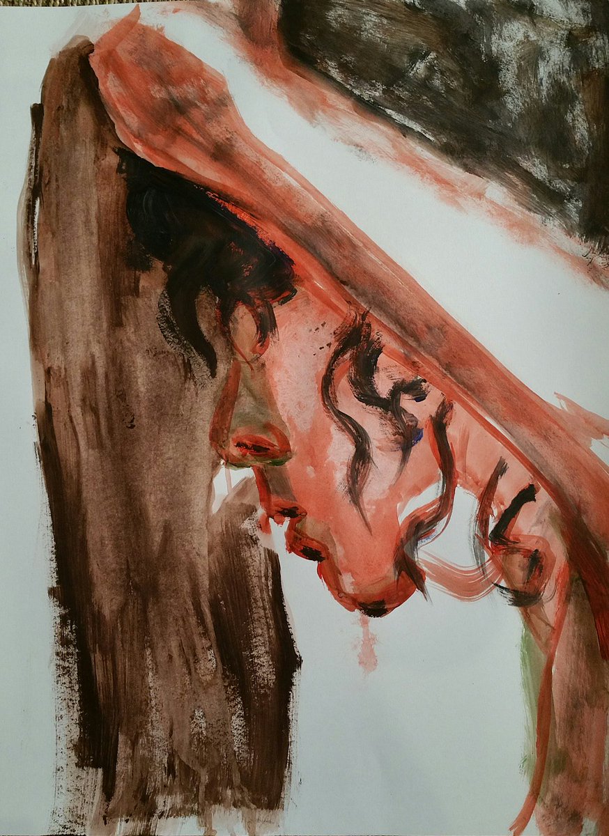 Hélène, acrylique (15 minutes)