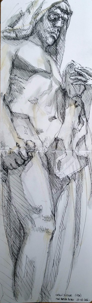 Jean-Baptiste ROMAN – Caton D’Utique – 1890