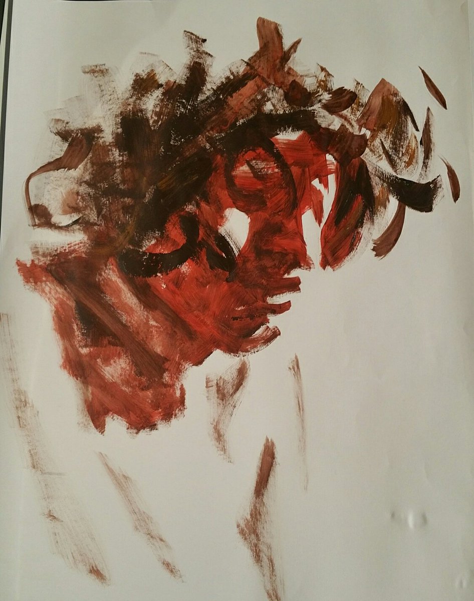 Hélène, acrylic paint, 15 minutes